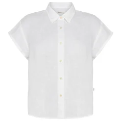 Best Knowledge Cotton ASTER fold up short sleeve linen shirt Dam
