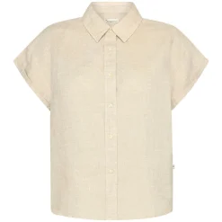 Discount Knowledge Cotton Aster Fold Up Short Sleeve Linen Shirt Dam