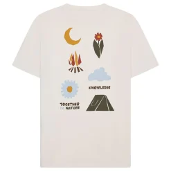 Outlet Knowledge Cotton Back print t-shirt Herr