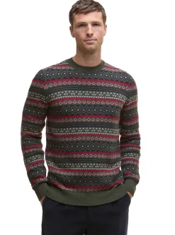 Clearance Barbour Easdale Fair Isle Crew Neck Sweater