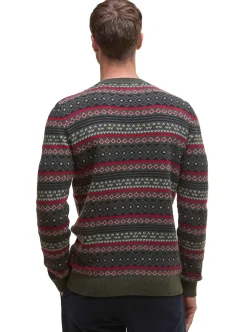 Clearance Barbour Easdale Fair Isle Crew Neck Sweater