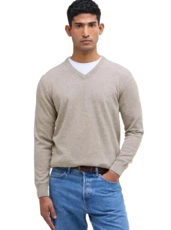 Online Barbour Essential V-neck Wool Jumper Herr