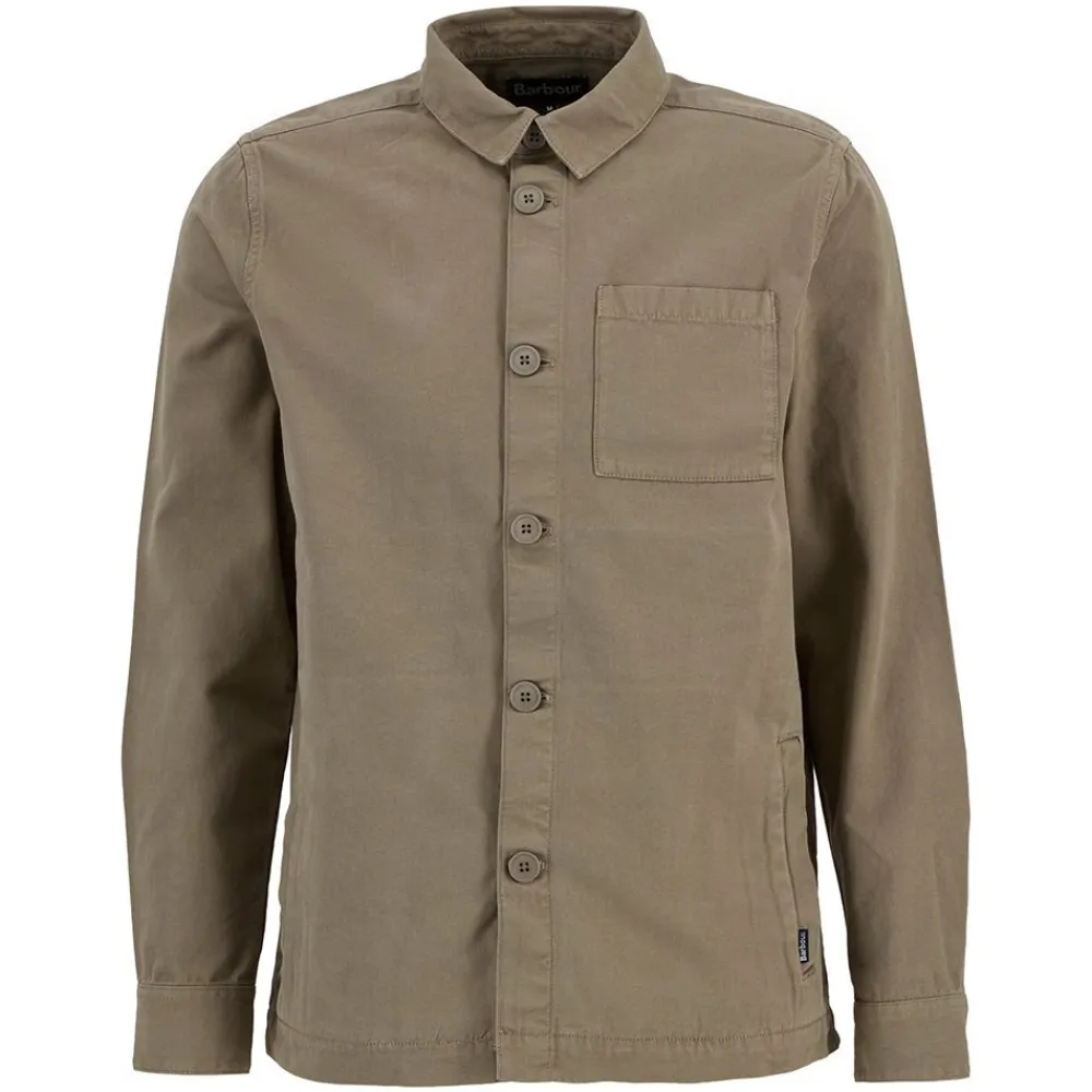 Clearance Barbour Washed Overshirt Herr