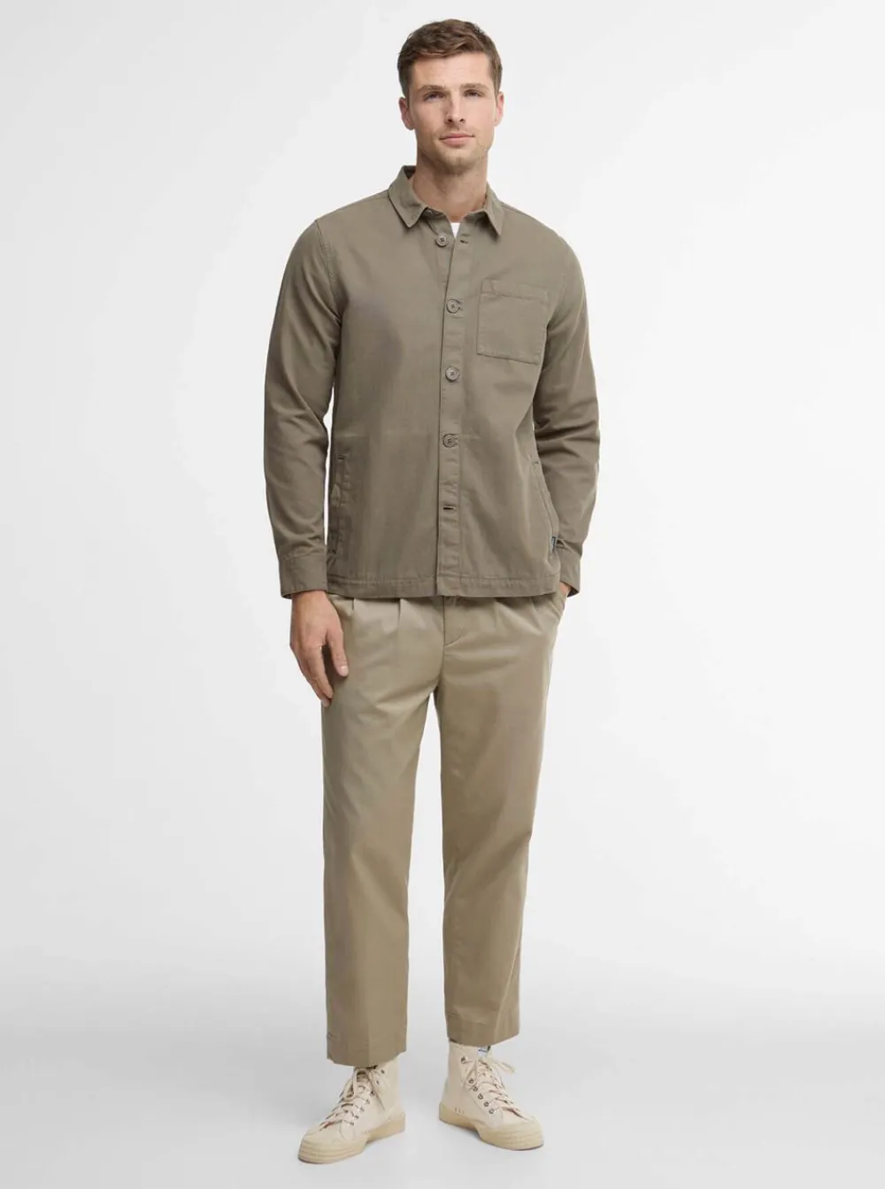 Clearance Barbour Washed Overshirt Herr