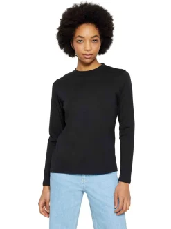 Allt Under Överdelar|T-Shirts & Linnen | Knowledge Cotton Baic pia cotton ong eeve t-hirt - GOT/Vegan