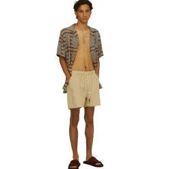 Shorts|Allt Under Nederdelar | OAS Beige Linen Shorts Herr