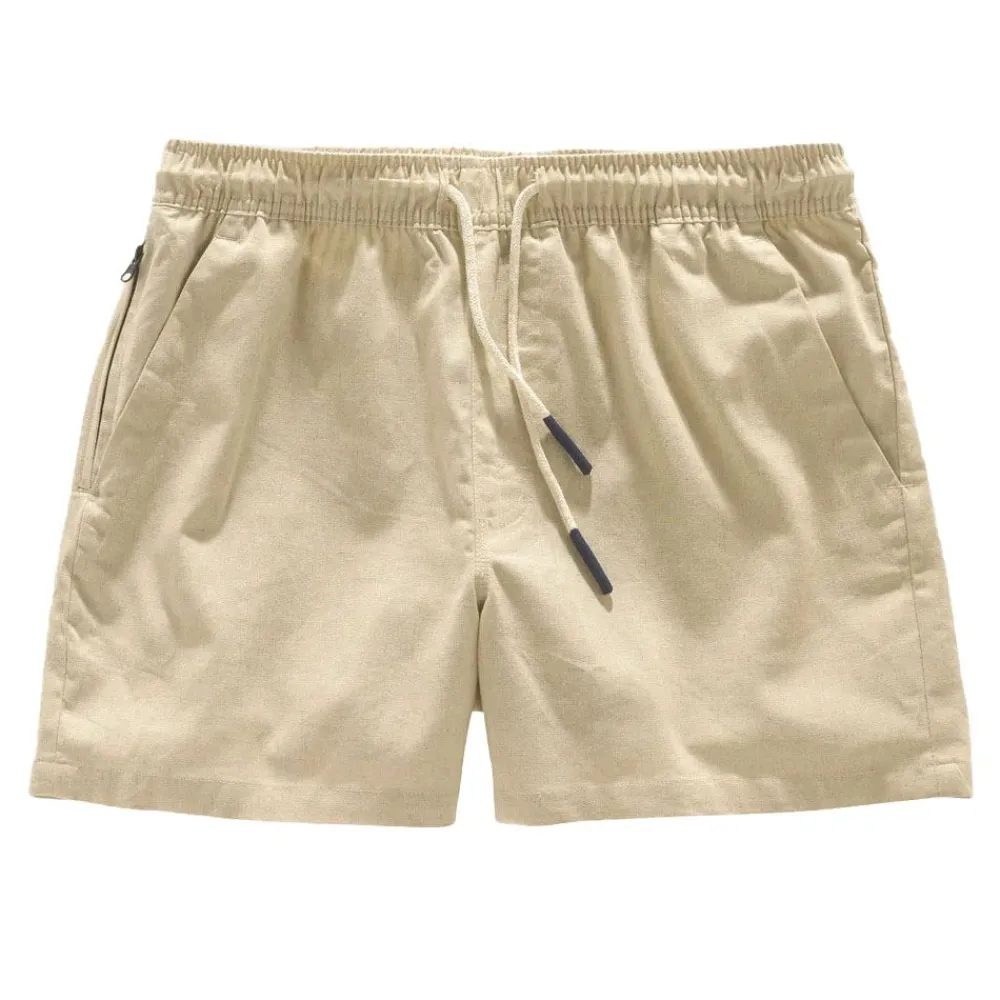 Shorts|Allt Under Nederdelar | OAS Beige Linen Shorts Herr