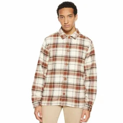 Vårjackor|Allt Under Jackor | Knowledge Cotton Big Checked Heavy Fanne Overhirt Herr