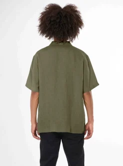 Allt Under Linnekläder|Linneskjortor | Knowledge Cotton Box fit hort eeved inen hirt GOT/Vegan herr