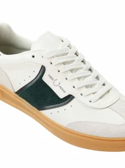 Clearance Fred Perry B4 Textured Leather Suede Herr