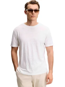 Clearance J.Lindeberg Coma Linen Tee Herr