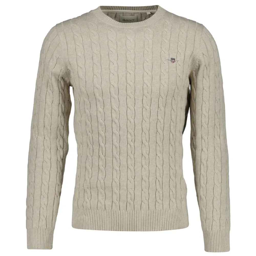 Tröjor|Allt Under Överdelar | GANT COTTON CABE C-NECK HERR
