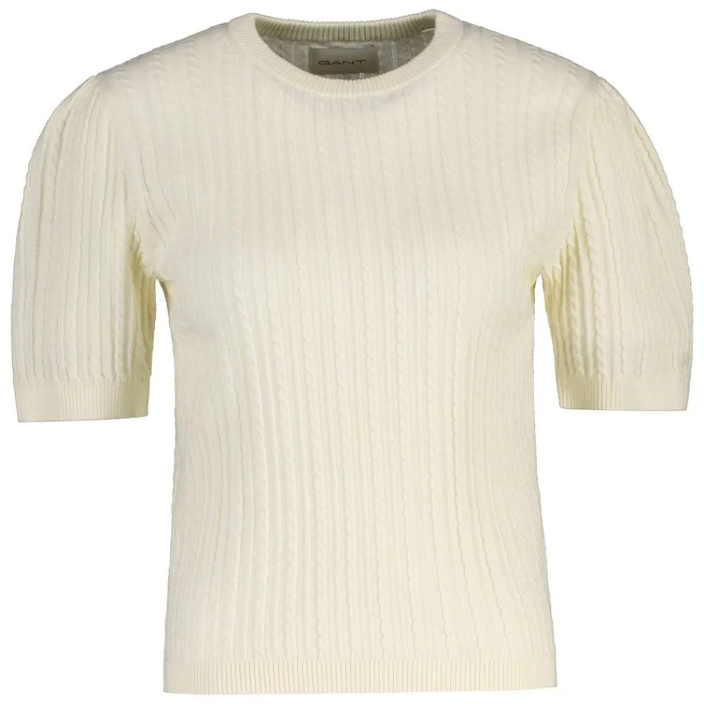 Allt Under Överdelar|T-Shirts & Linnen | GANT COTTON CABE C-NECK Short Seeve Dam