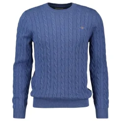 Allt Under Överdelar | GANT Cotton Cable Crew Neck Herr