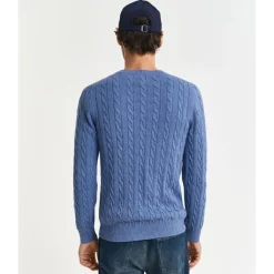 Allt Under Överdelar | GANT Cotton Cable Crew Neck Herr