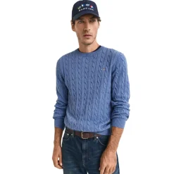 Allt Under Överdelar | GANT Cotton Cable Crew Neck Herr