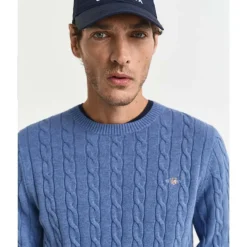 Allt Under Överdelar | GANT Cotton Cable Crew Neck Herr