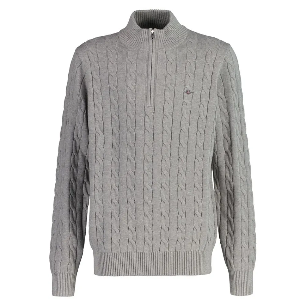 Allt Under Överdelar|Tröjor | GANT Cotton Cable Half Zip