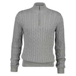Outlet GANT Cotton Cable Half Zip Herr
