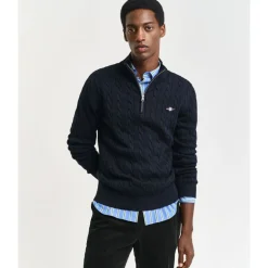 Online GANT Cotton Cable Half Zip Herr