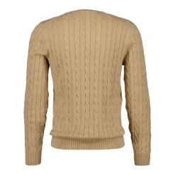 Allt Under Överdelar | GANT Cotton Cabe Knit Herr