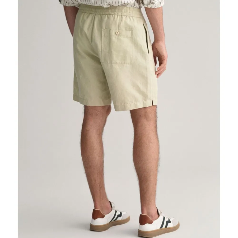 Clearance GANT Cotton-Linen Shorts Herr