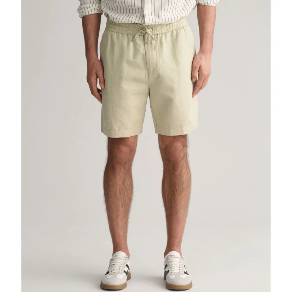 Clearance GANT Cotton-Linen Shorts Herr