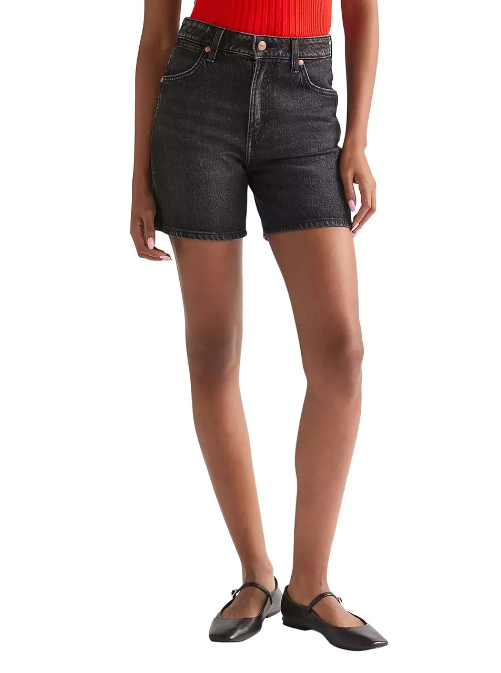 Allt Under Nederdelar|Shorts | Wrangler COWBOY SHORT 5 INCH DRIED INK DAM