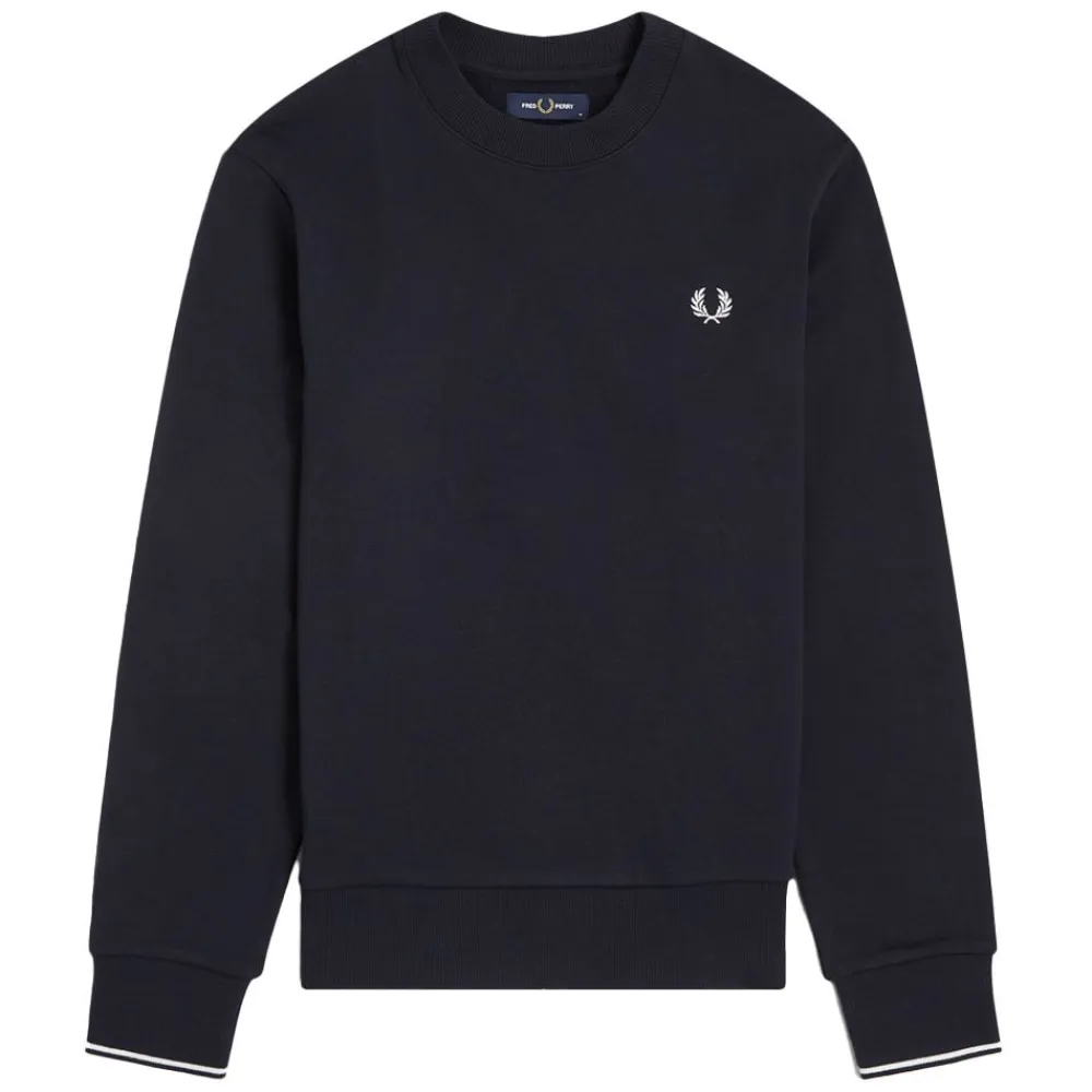New Fred Perry Crew Neck Sweatshirt Herr