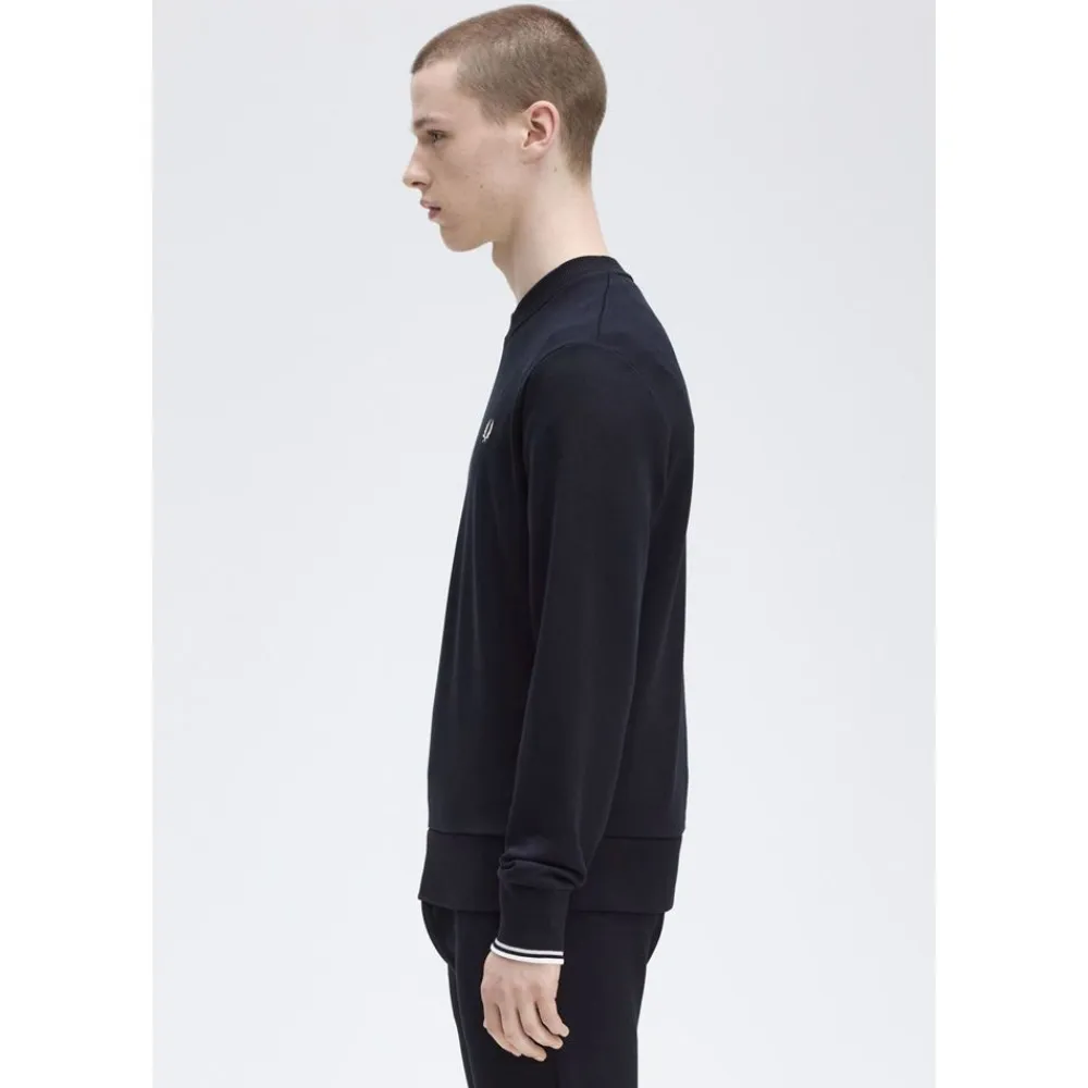 New Fred Perry Crew Neck Sweatshirt Herr
