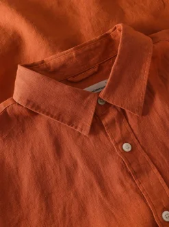 Best Knowledge Cotton Custom fit linen shirt GOTS/Vegan Herr