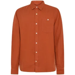 Best Knowledge Cotton Custom fit linen shirt GOTS/Vegan Herr