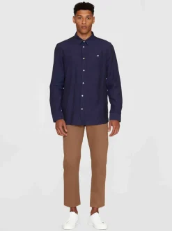 Allt Under Linnekläder|Linneskjortor | Knowledge Cotton Custo fit linen shirt GOTS/Vegan Herr