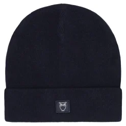 Knowledge Cotton Double layer wool beanie - GOTS