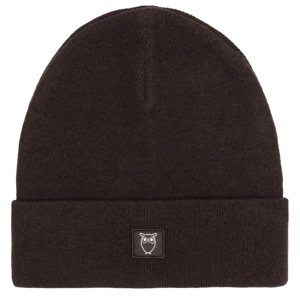 Accessoarer|Accessoarer | Knowledge Cotton Double layer wool beanie - GOTS