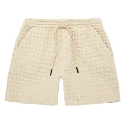 Outlet OAS Ecru Porto Waffle Shorts Herr
