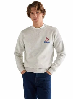 Tröjor|Allt Under Överdelar | Wrangler EBROIDERY CREW HERR