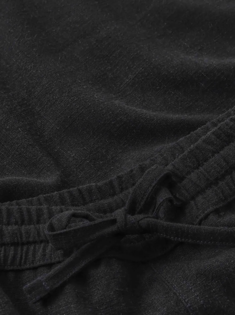 New Knowledge Cotton Fig loose linen-mix shorts herr