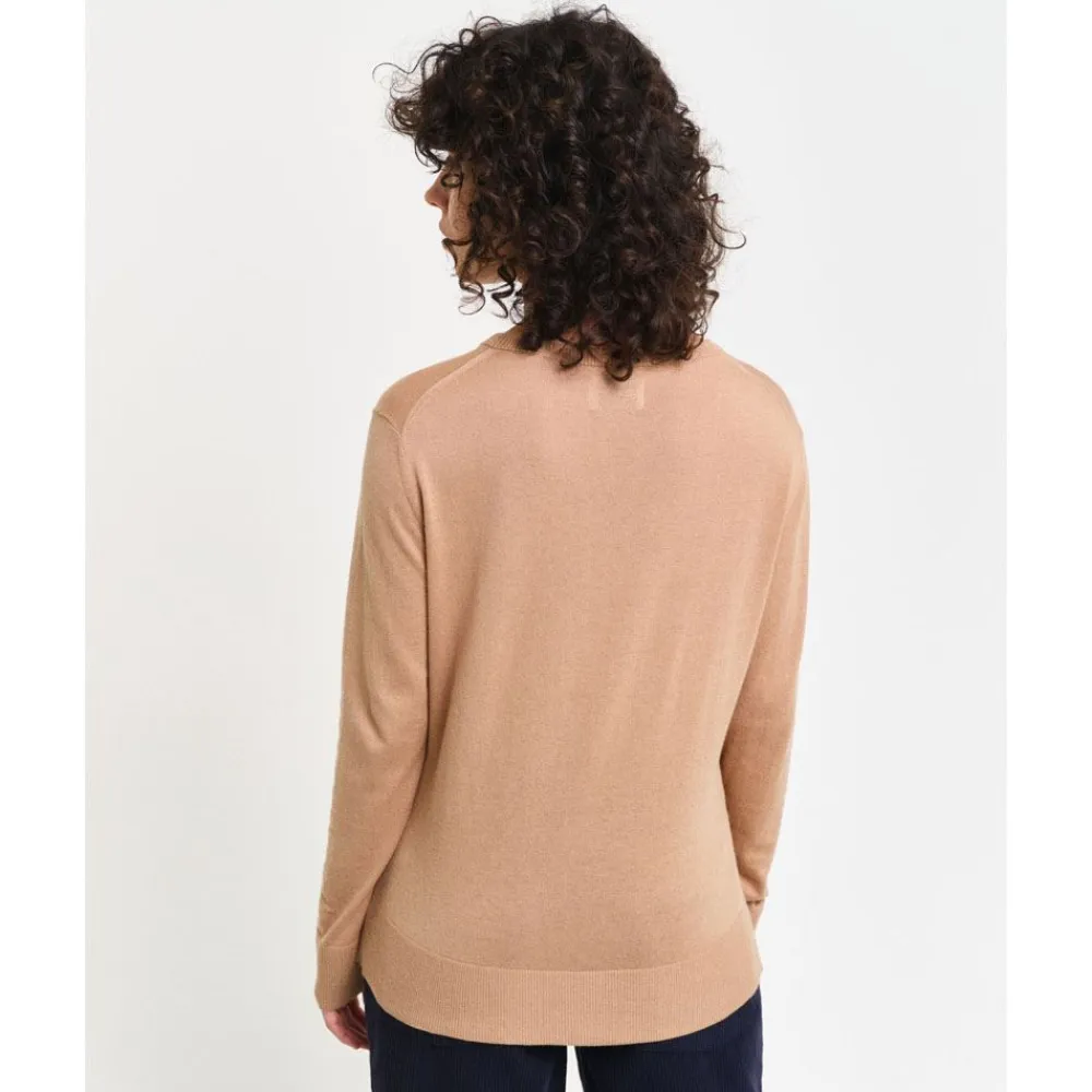 Discount GANT Fine Knit Crew Neck Dam