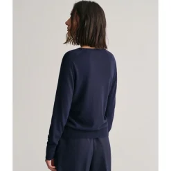 Allt Under Överdelar|Tröjor | GANT Fine Knit Crew Neck Da