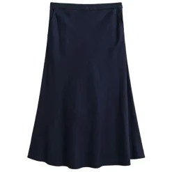 Allt Under Linnekläder|Linneklänningar & Linnekjolar | GANT FLARED LINEN BLEND SKIRT DAM