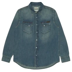 Nudie Jeans Gunnar Denim Shirt Dirt Wash