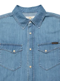Skjortor|Allt Under Överdelar | Nudie Jeans Gunnar ight Ued Deni hirt herr