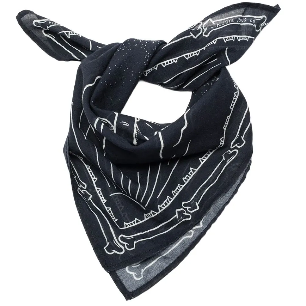 Hot Nudie Jeans Ingrid Bandana Double Cross Blue