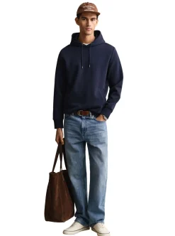 Online GANT INTERLOCK HOODIE HERR