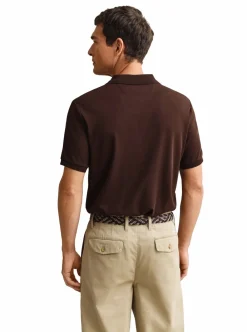 Outlet GANT INTERLOCK SS POLO HERR