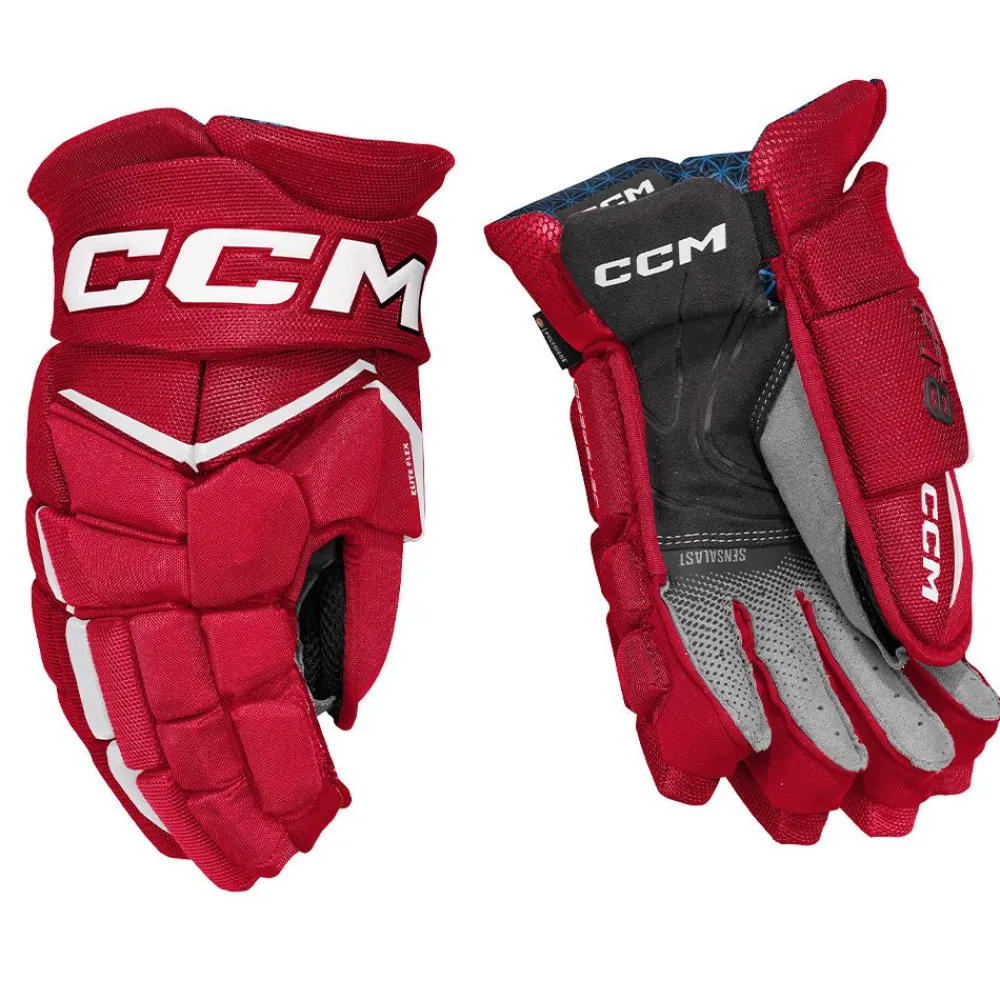 New CCM Jetspeed FT8 Gloves Senior