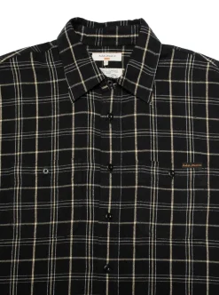 Skjortor|Allt Under Överdelar | Nudie Jeans Julian Worker hirt Checked Black Herr