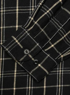 Skjortor|Allt Under Överdelar | Nudie Jeans Julian Worker hirt Checked Black Herr