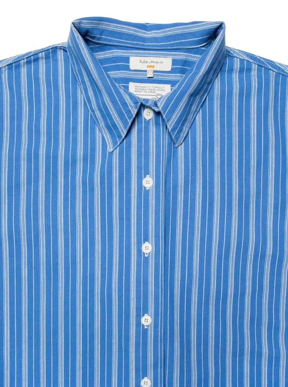 Allt Under Överdelar|Skjortor & Blusar | Nudie Jeans Jutta hirt triped Bue/Offwhite Dam